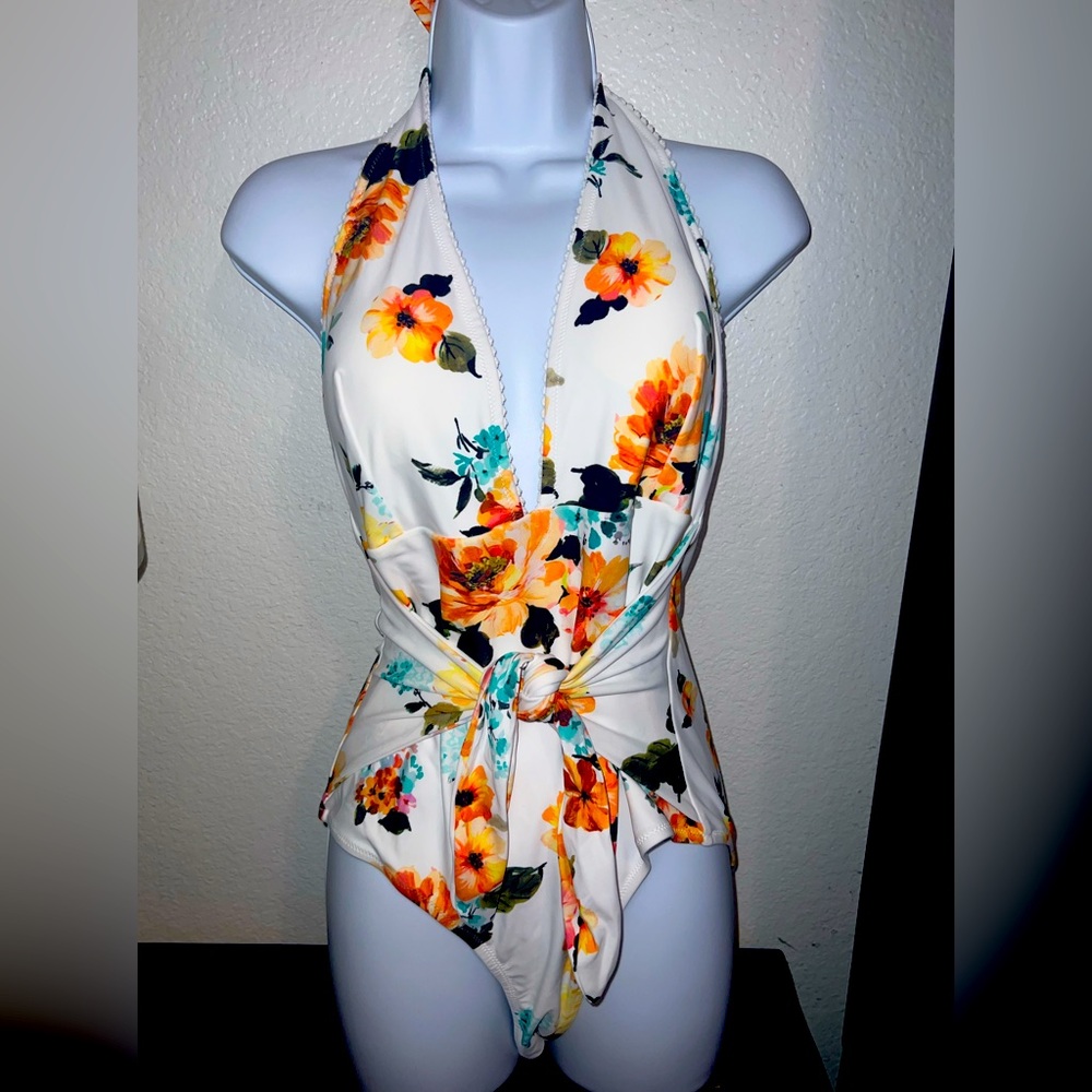 Sexy floral one piece swimsuit from Dillards